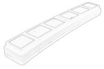 OE SDF 0.017.4563.2/10 / cabin filter (617x105x53mm, cassette) fits: deutz fahr k 100, k 110, k 90, huerlimann 100, 120, same 100, 100 dt, 110, 110 dt, 120, 120 dt