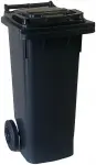 kaanega prügikonteiner/prügikast ratastel 80l hall 52.5x44.5x94.5cm jnk