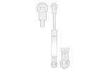OE DB TRUCK 000 988 10 04 / gas spring fits: mercedes