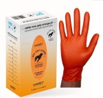 MEDASEPT MED POMARANCZOWE L / powder-free nitrile gloves l 100 pcs - max grip