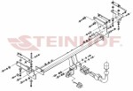 Haakekonks Nissan Qashqai 07- eemaldatav kuul /Steinhof/