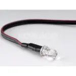 diood led 12 v 5 mm sinine helendav ( valge) traatidega