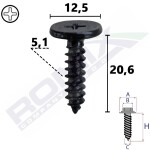 ROMIX RO C80170 / wheel arch screw 10pcs honda civic 12-