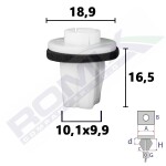 ROMIX RO C80173 / mounting cube 10pcs subaru forester 07-