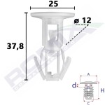 ROMIX RO C80175 / insulation clip 5 pcs toyota auris 06-