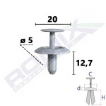 ROMIX RO C80176 / expansion bolt 5 pcs toyota camry 17-