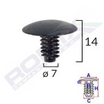 ROMIX SPINKI 10131 / smooth cover clip cc tipo black 