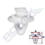 ROMIX SPINKI 11012 / Fiat door trim clip 