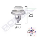 ROMIX SPINKI 11261 / Citoen/Peugeot door panel clip 
