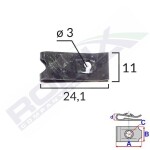 ROMIX SPINKI 16034 / mounting plate 4.2mm ford, fiat 
