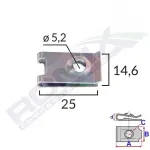 ROMIX SPINKI 16307 / VW mounting plate 6.5mm