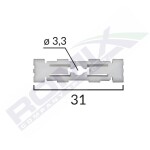 ROMIX SPINKI 20516 / roof sheet clip golf2,seat,skoda 