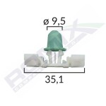 ROMIX SPINKI 55130T / strip clip with bushing BMW 3 series 
