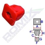 ROMIX SPINKI 57187Z / Fiat Stilo fender cube 11x11 