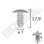 ROMIX SPINKI A12271S / VW upholstery clip 6 mm 