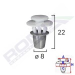 ROMIX SPINKI A81056 / golf II decorative strip clip 