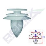 ROMIX SPINKI B19386 / spinka tapic. chry, 