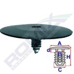 ROMIX SPINKI B21007 / Japanese/American soundproofing clip 