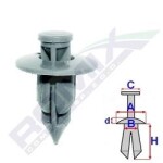 ROMIX SPINKI B23145 / Mitsubishi, Suzuki upholstery clip 
