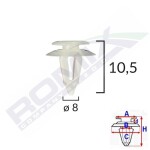 ROMIX SPINKI C10003 / door clip vw audi 6, a8, 80, 100 