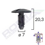 ROMIX SPINKI C10018 / wheel arch clip.citroen,peugeot, 
