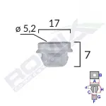 ROMIX SPINKI C60547 / BMW interior trim socket 