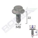 ROMIX SPINKI C60579 / M8 screw for engine covers VW, Audi 