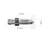 ventilatsioon L33.0MM M7X1 инструмент-9MM