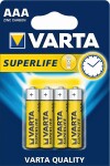 patareid VARTA SUPERLIFE AAA R03P 4tk /VARTA/