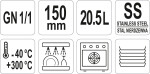 GASTRONORM CONTAINER GN SS 1/1 150