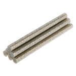 Liimipulgad, 8 mm x 100 mm, hõbedane, brokaat, 6 tk