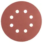Takjakinnitusega lihvkettad 125 mm, k240, 5 tk, 8 auguga