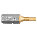 SCREDRIVER BIT HEX3, 25MM, 1/4", 2PCS.