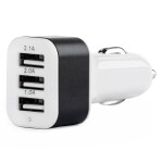 3x USB autolaadija valge PCH-03 amio-01027