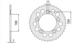 CARAT 2091-41THF / rear sprocket/41z/