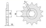 CARAT 4037-15K / sprocket/15z/front