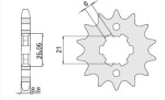 CARAT 509-15K / sprocket/15z/front