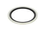 HYVA 01206898 / hydraulic connector seal rubber / metal - 1 1/2" (repaired rubber)