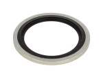 HYVA 01313848 / hydraulic connector seal rubber / metal - 1" (repaired rubber)