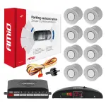 LED-tagurdusparkimisandurite komplekt, 8 andurit, hõbedane, amio-01598