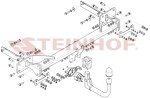 konks eemaldatav vertikaalselt eemaldatav MERCEDES W222 klass S 4D (sealhulgas PAKIET AMG), 07/2013-09/2020, E20