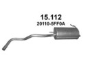 POLMO 15.112 / nissan micra v 0.9 dig-t end muffler