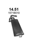 POLMO 14.51 / Mitsubishi 1.6i 16v rear muffler
