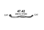 POLMO 47.42 / rura manifold without catalytic converter kia sportage 2.0, 2008-05/2010, 1975ccm, 104kw, 141hp, 2.0i 16v