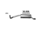 POLMO 30.009 / end silencer vw polo 1.2 tsi