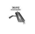 POLMO 30.012 / muffler vw golf vii/t-roc, 1.0/1.2, hatchback/sportvan, 2012-2019