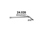 POLMO 24.026 / Skoda Rapid 1.2 MPI middle pipe