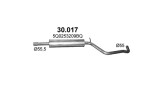POLMO 30.017 / muffler Œrodkowy audi a3, vw golf vii, 1.4, cabrio/hatchback/sedan/sportback/sportvan, 2012-2020