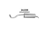 POLMO 24.035 / rear muffler Seat Toledo 2017-04/2019, Skoda Rapid Spaceback/Sedan 2017-12/2019