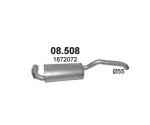 POLMO 08.508 / Middle muffler Ford C-Max/Focus III, 1.5 d/1.6 d, hatchback/station wagon/sedan, 2012-2019